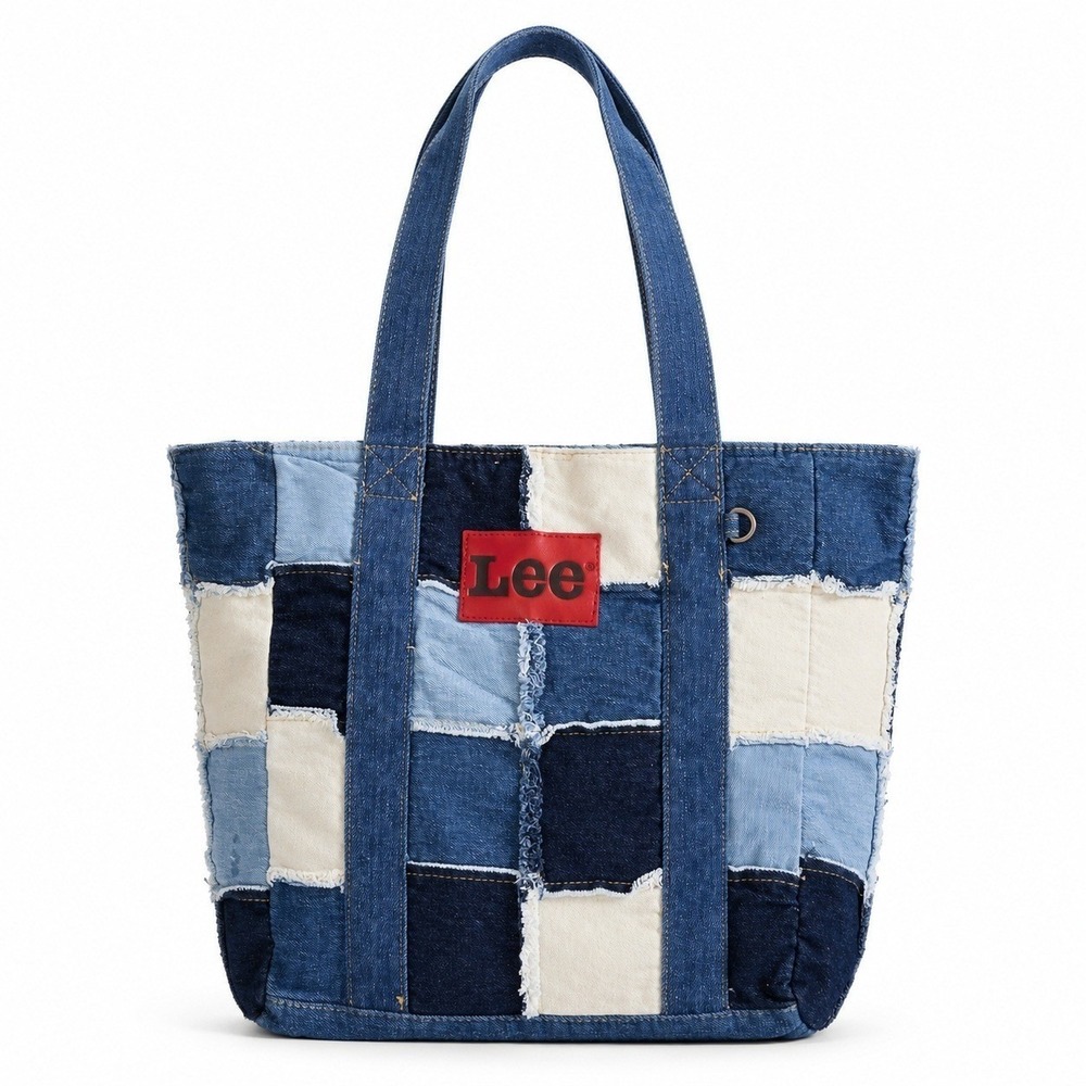 Lee x Kacey Musgraves Patchwork Tote Denim Bag Western Cowgirl Y2K Blue - Picture 1 of 10